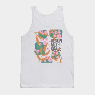 Danish pastel Bloom with grace Tank Top